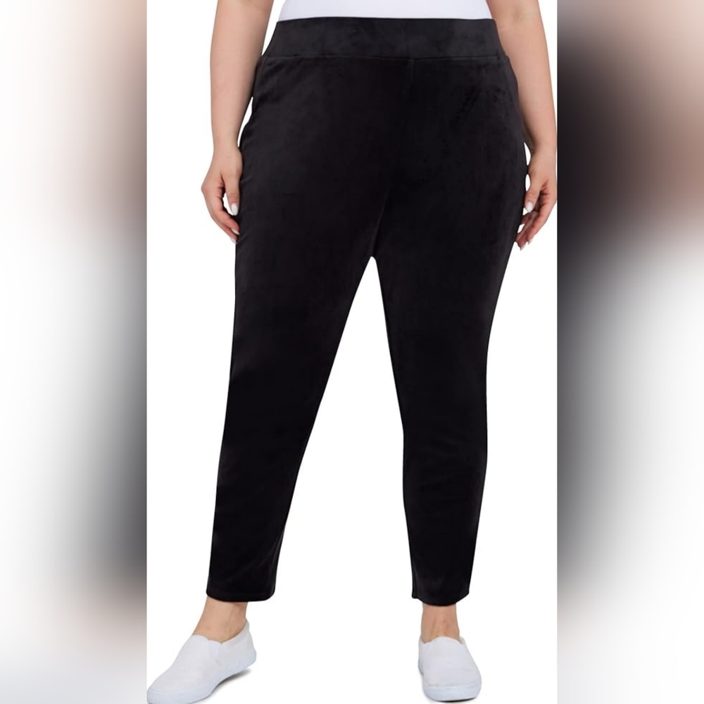 Ruby road woman black size 2XL velour sweat pants